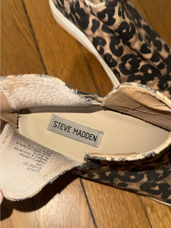 Steve Madden Leopard-Print Slip-On Sneakers in Black and Brown - Image 2