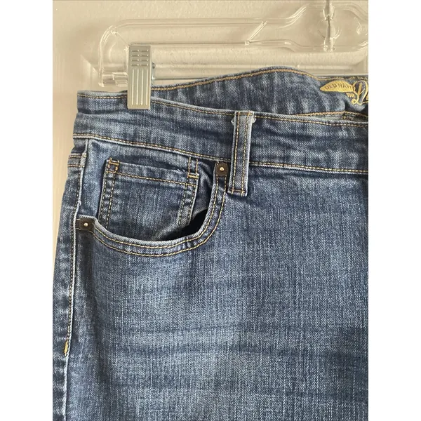 Old Navy The‎ Diva Bootcut Jeans Womens Size 12 Short Blue Denim Y2K Cotton - Image 3
