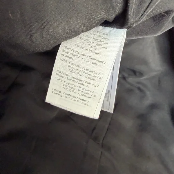 J.Crew‎ Mercantile Quilted Puffer Vest Black Mock Neck Full Zip Preppy Size M - Image 6