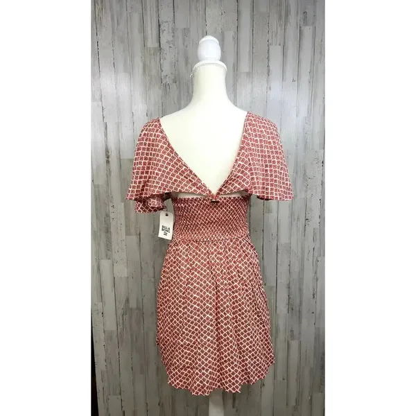 NWT Billabong Tomorrows End Mini Dress Women's XS Geometric‎ Boho Summer Casual - Image 6