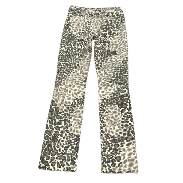 MOTHER DENIM Mid-Rise Dazzler Shadow Leopard Ankle Jean Size 24 - Image 4