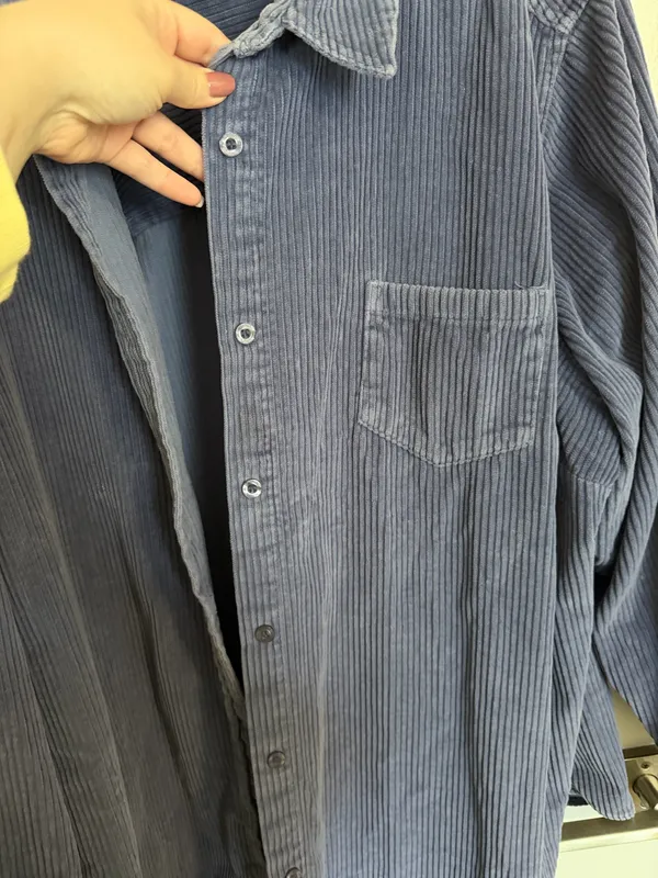 Blue/Purple Corduroy Shacket - Image 2