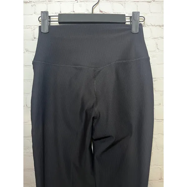 Yogalicious Felix Rib Sophia Flare Black Crossover High Waist Ribbed Leggings‎ S - Image 5