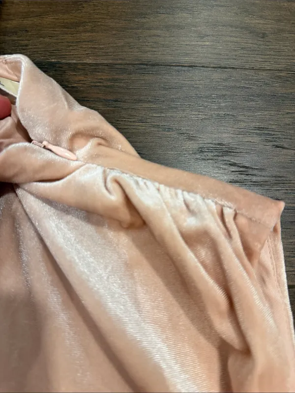Les Serin Sleeveless Mock Neck Velvet Top - Blush Size Medium NWT - C67-101 - Image 5
