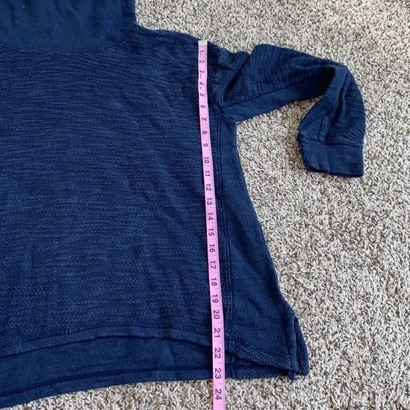 5/$30 🎈 Hollister large navy blue cowlneck‎ pullover sweatshirt - Image 5