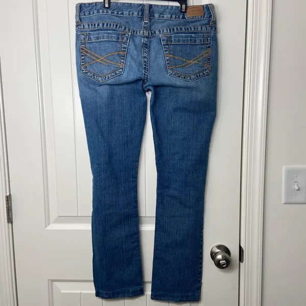 EUC Vintage Aeropostale women’s medium/light wash denim bayla skinny‎ jeans 9/10 - Image 5