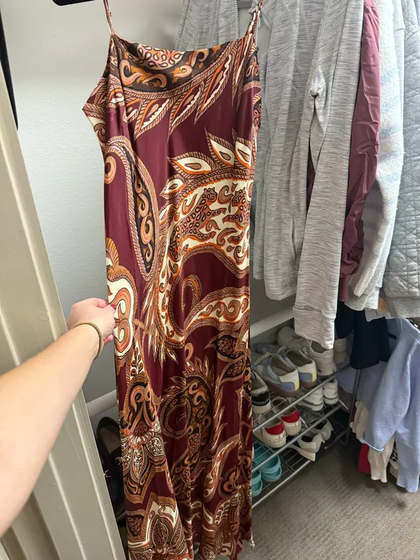 Farm Rio Leopard Paisley Maxi Slip Dress - Image 2