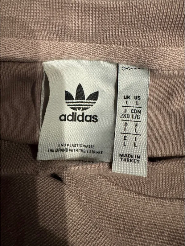 adidas Oversized Crewneck Sweatshirt in Beige, Size L - Image 5