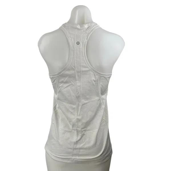 Lululemon Swiftly Tech Women's White Sleeveless Racerback Activewear Tank Top M - Image 2