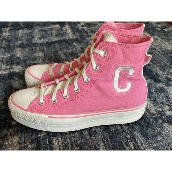 Converse Hi Top Platform Sneakers CTAS Lift Oops Pink A07141C Women’s 8US Bright - Image 3