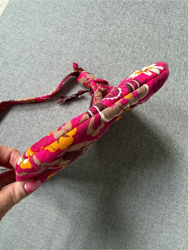 Vera Bradley Retired Olivia Bag in Pink Carnaby Print Hobo Small Shoulder Purse - Image 6
