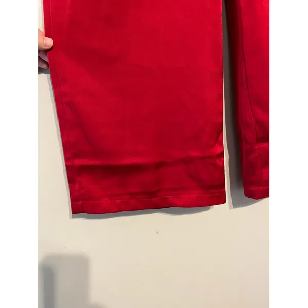 Lulus Modern Approach Red Satin Wide-Leg Pants Size Small - Image 7