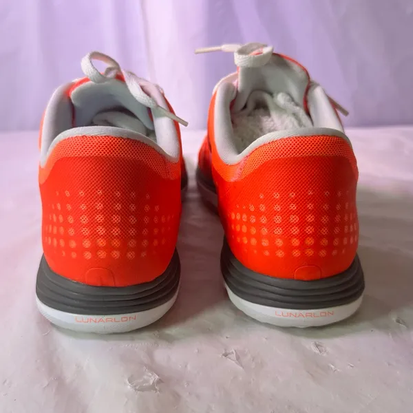 Nike Bright Red Sneakers with Pink Swoosh and White Laces - Image 6