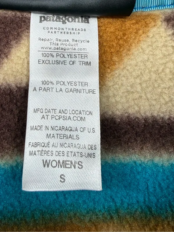 Patagonia Synchilla Snap-T Fleece Women S Guatemalan Tango Bear Brown 2014 - Image 7