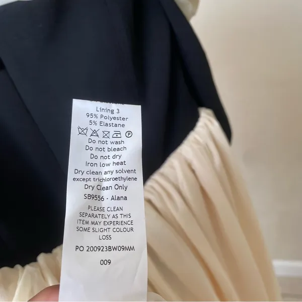 HOUSE OF CB 'Alana' Black & Cream Off‎ Shoulder Dress NWOT size XS A-C - Image 10