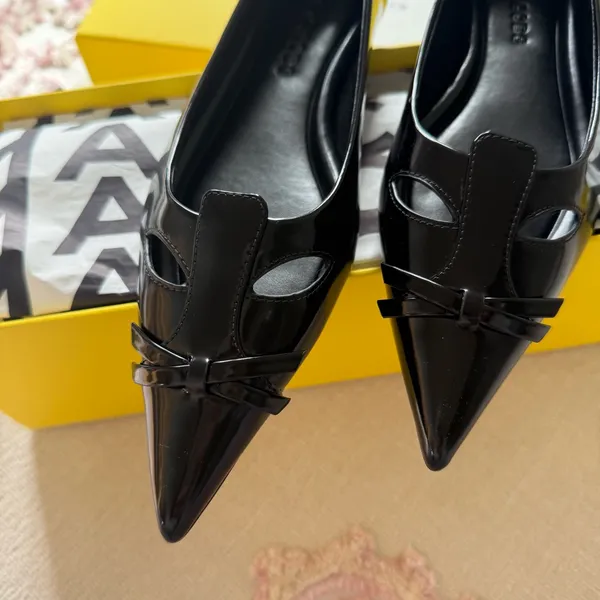 Marc Jacobs THE KAT BALLERINA in Black Size 37 NEW - Image 9