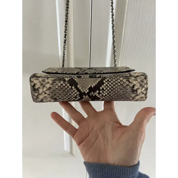 Tory Burch Python‎ Fleming Small Shoulder Bag - Image 9