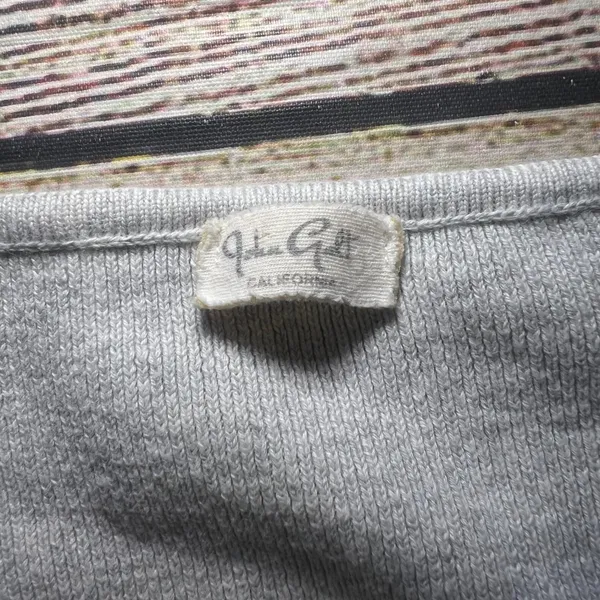 John Galt Brandy Melville‎ Gray Button Front Cropped Cardigan Sweater Womens S - Image 5