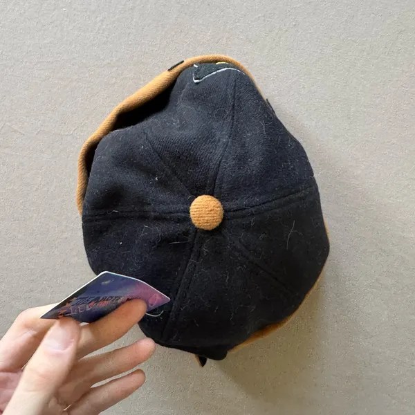 Black Kitty Cotton Docker Cap - Image 9
