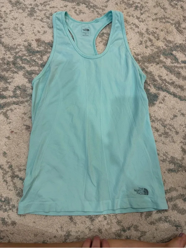 The North Face VaporWick Racerback Tank Medium M Aqua Mint Athletic - Image 2