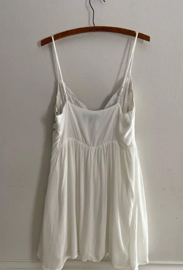 Lulus Daisy Petal Pickin’ Embroidered Dress Size L Festival Boho Whimsy Fairy - Image 9