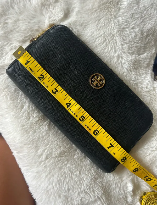 Tory Burch Leather Wallet Black - Image 14