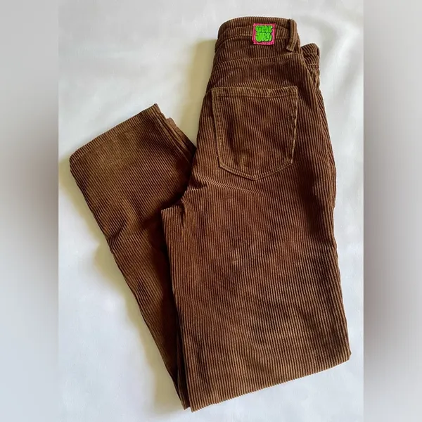 Empyre Women’s Corduroy Pants Brown Size 0 Y2K Skater Baggy Loose 24x30 - Image 6