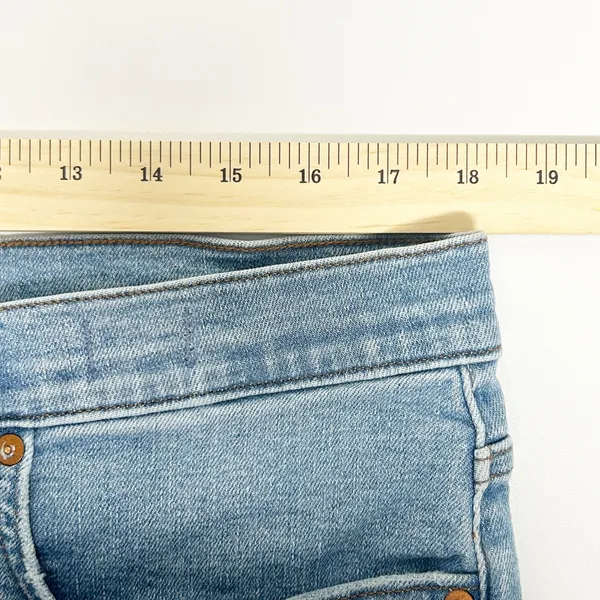 Madewell Womens High Rise Distressed Denim‎ Cutoff Jean Shorts Size 32 Blue - Image 11