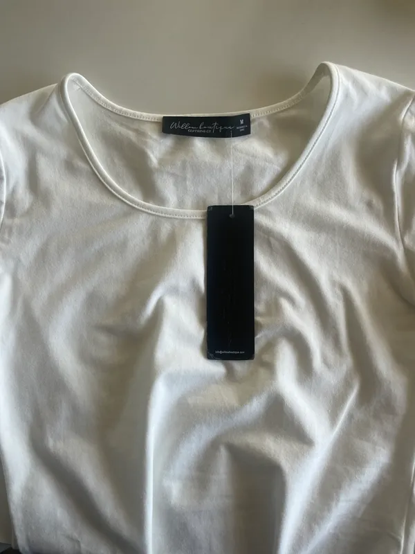 Willow Boutique White Bodysuit Size M - Image 2