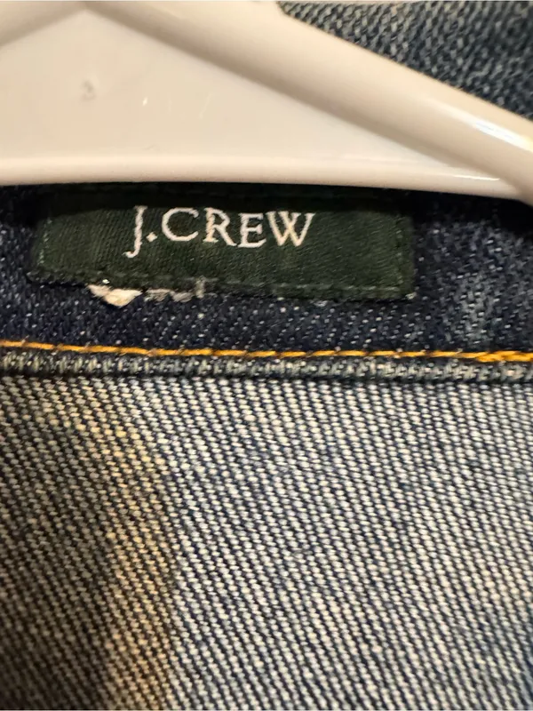 J.Crew‎ Classic Blue Denim Jean Jacket Women’s Small - Image 2