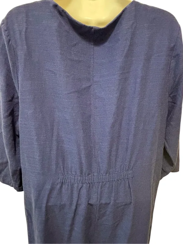 The Nines by HATCH 3/4 Sleeve Button-Front Maternity Jumpsuit Sz L Lagenlook - Image 4
