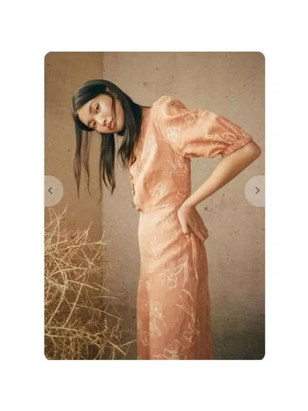 Capulet Isalina Linen Cropped Jumpsuit S Oleander Floral Puff Sleeve Wide Leg - Image 4