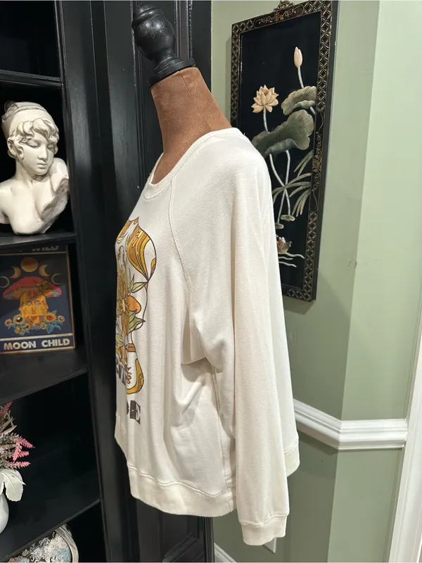Altar’d State “GRATEFUL” Floral Sweater – Soft & Oversized – Size Small - Image 6