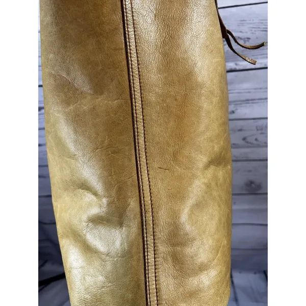 Madewell Tan Leather Large Tote Bag Minimalist Shopper Shoulder Purse - Image 7