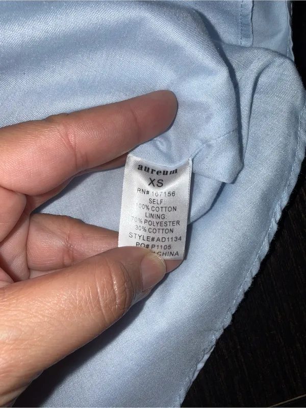 Aureum The Label White Cut Out Dress Shirt Mini Dress Size XS - Image 7