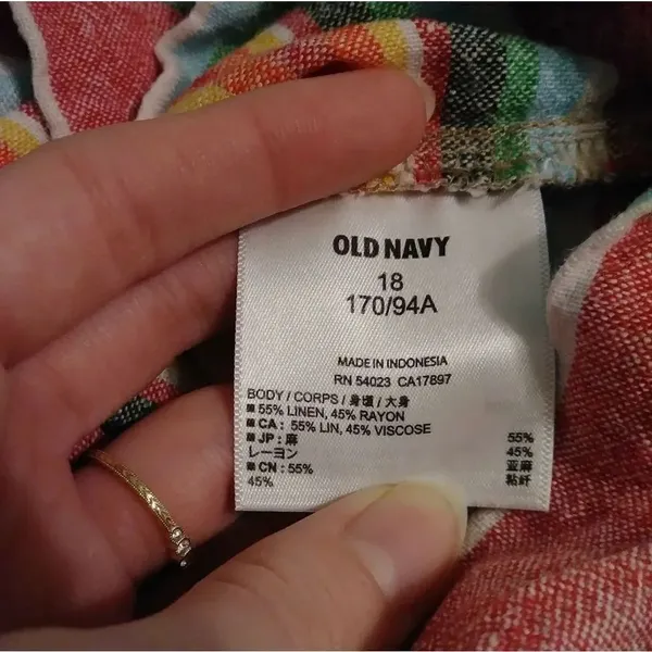 Old Navy Colorful Striped Mini Skirt - Image 4