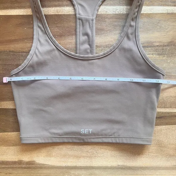Set Active Tan Sportbody Body Bra Racerback Tank - Image 5
