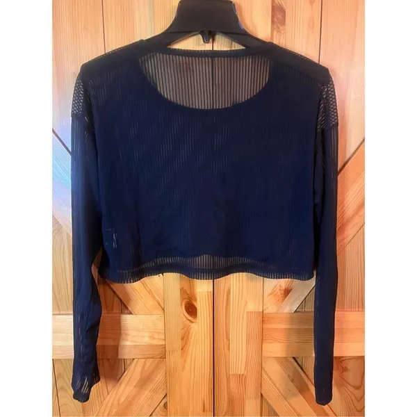 Dazy long sleeve shirt, blouse, size medium ￼(1591) Black - Image 3