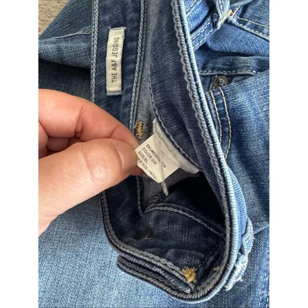 Abercrombie & Fitch A&F Blue Jean Jegging Skinny Jeans Sz 6 / W28 - Image 5