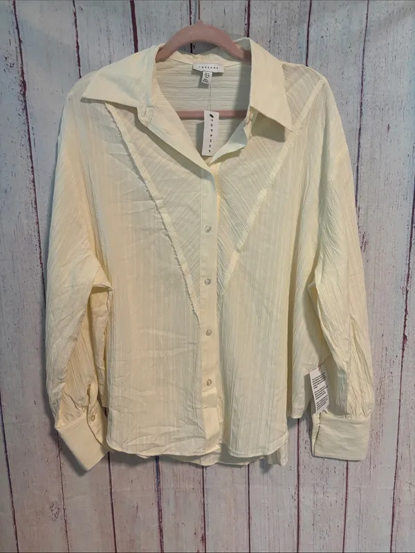 NWT Topshop Textured Panel Top - Image 2