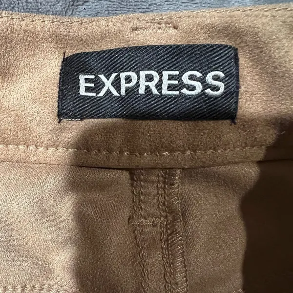 Express Super Soft Micro Suede Button Fly Shorts Size 2 - Image 4
