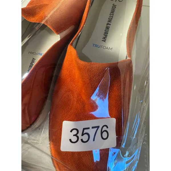 Johnston Murphy Slip On Shoes Womens 7.5 Orange Suede Travel‎ Comfort Minimalist - Image 9