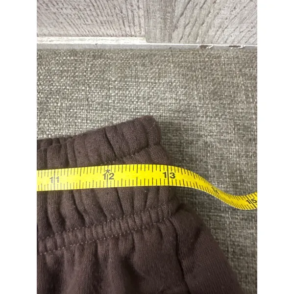 Womens Bundle Lounge Set Pink Long Sleeve Top Brown Fleece Jogger Pants Small - Image 4