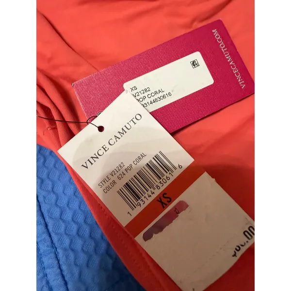Vince Camuto Pop Coral Swim Bottoms NWT High Rise‎ Bikini XS - Image 5
