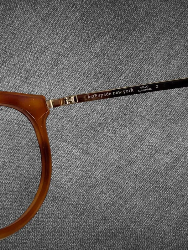 Kate Spade New York Brown Gold Eyeglass Frames FRAME ONLY - Image 5