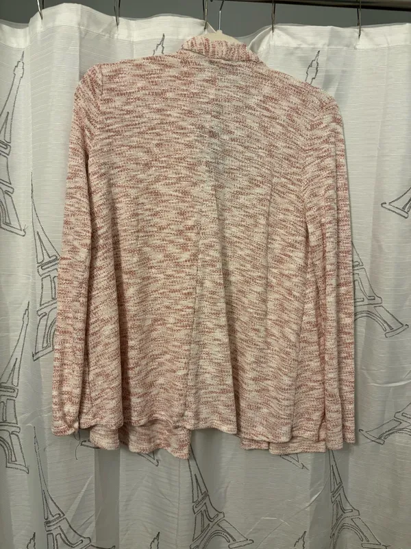Harmony pink and white Cardigan preppy or casual Sz. - Image 4