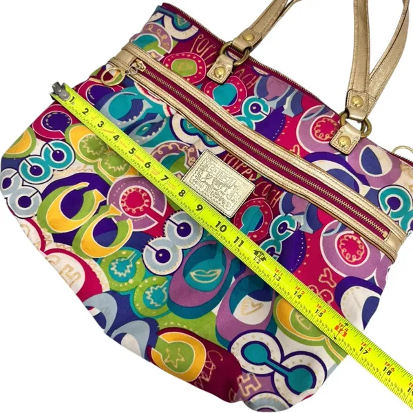 Coach Poppy Limited Edition Pop C Glam Tote Shoulder Bag - Image 13