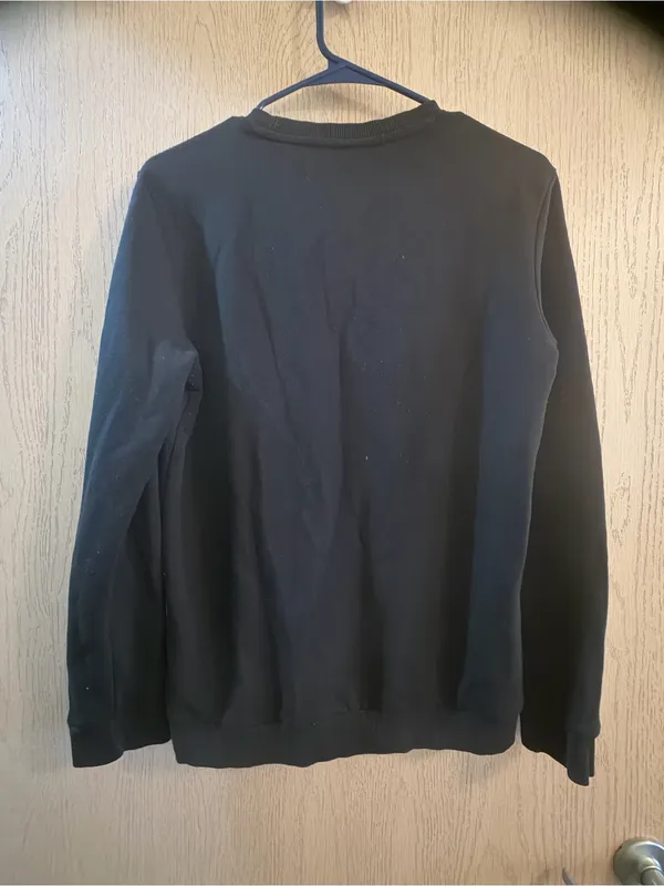 adidas Black Crew Sweatshirt with Pastel Multicolor Logo - Image 4