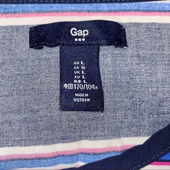 Gap women’s large striped crew‎ tee Blouse - Image 4