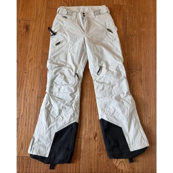 Spyder Thinsulate white ski snow pant size small - Image 2